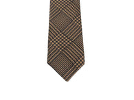 Camel Glen Plaid Silk Tie - Fine and Dandy