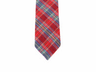 Red Tartan Flannel Tie - Fine and Dandy