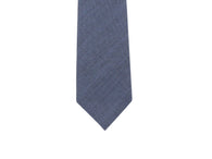 Steel Blue Wool Tie - Fine and Dandy