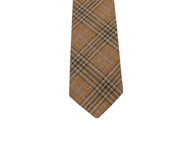 Tan Plaid Wool Tie - Fine and Dandy