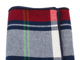 Red Tartan Flannel Pocket Square - Fine and Dandy