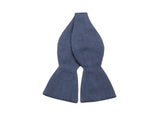  Blue Chambray Bow Tie - Fine And Dandy