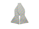 Pastel Seersucker Bow Tie - Fine And Dandy