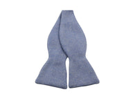 Blue Bird's Eye Cashmere Bow Tie - Fine And Dandy