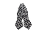 Black Check Cotton Bow Tie - Fine and Dandy