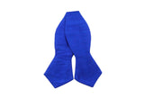 Blue Raw Silk Bow Tie - Fine And Dandy