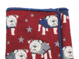 Bulldogs Cotton Pocket Square - Fine And Dandy