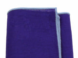 Royal Blue Linen Blend Pocket Square - Fine And Dandy
