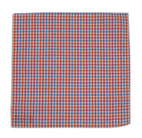 Peach Gingham Cotton Pocket Square - Fine And Dandy