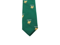 Green "Contented As A Cow" Silk Tie - Fine And Dandy