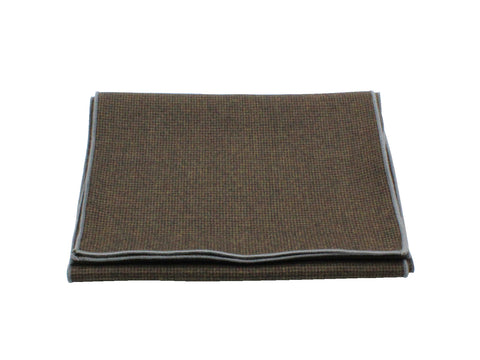 Brown Houndstooth Wool Scarf - Fine And Dandy