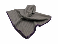 Taupe Chalk Striped Wool Blanket Scarf