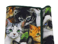 Cats Cotton Pocket Square - Fine and Dandy