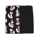  Winter Fox Cotton Panelled Pocket Square - Fine And Dandy