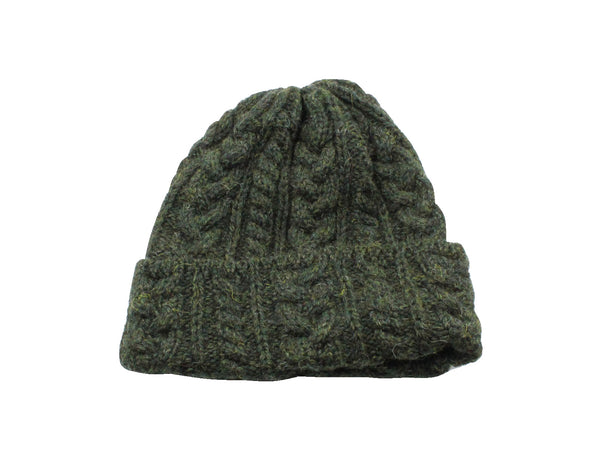 Hunter Green Cable Knit Watch Cap - Fine And Dandy