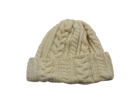 Natural Cable Knit Watch Cap - Fine And Dandy