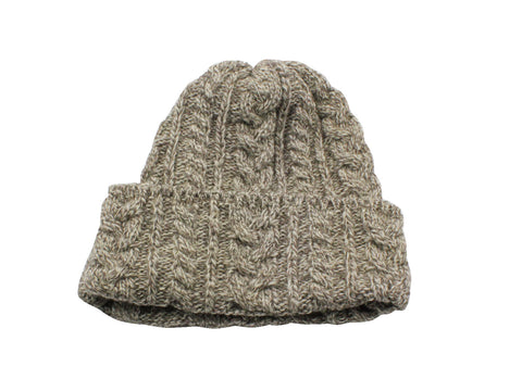 Oatmeal Cable Knit Watch Cap - Fine And Dandy