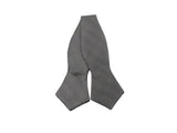 Black & Silver Striped Bow Tie - Fine And Dandy