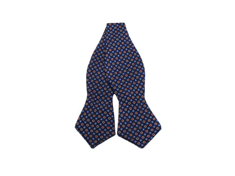 Blue Florette Silk Bow Tie - Fine And Dandy