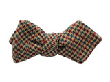 Houndstooth Wool Bow Tie - Fine And Dandy