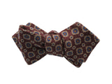 Burgundy Florette Wool Bow Tie - Fine And Dandy