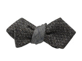 Grey Check & Donegal Tweed Reversible Bow Tie - Fine And Dandy