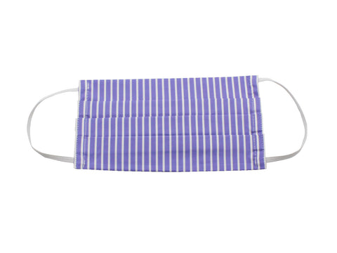 Periwinkle Striped Face Mask - Fine And Dandy