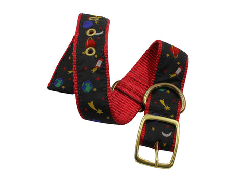 Outer Space Dog Collar