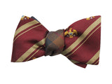 Plaid & Eagle Crest Reversible Bow Tie - Fine And Dandy