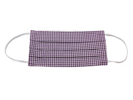  Purple Gingham Face Mask - Fine And Dandy