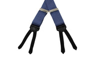 Blue Houndstooth Suspenders - Fine And Dandy