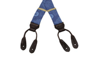 Blue Paisley Suspenders - Fine And Dandy