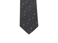  Blue & Silver Cubes Silk Tie - Fine And Dandy