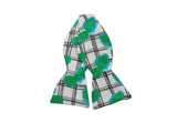 Green Abstract Grid Silk Bow Tie - Fine And Dandy