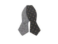Herringbone & Donegal Patterned Reversible Bow Tie - Fine And Dandy