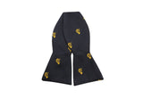Navy French Horn Silk Bow Tie - Fine And Dandy