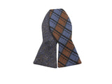 Orange Check & Donegal Tweed Reversible Bow Tie - Fine And Dandy