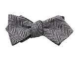 Herringbone & Donegal Patterned Reversible Bow Tie - Fine And Dandy