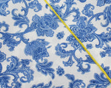 Powder Blue Floral Cotton Neckerchief - Fine And Dandy