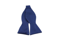 Navy Silk Bow Tie - Fine And Dandy