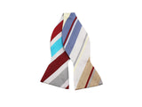 Bold Striped Reversible Raw Silk Bow Tie - Fine And Dandy