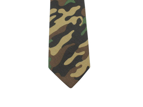 Camouflage Cotton Tie - Fine And Dandy