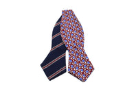 Striped & Patterned Reversible Bow Tie - Fine And Dandy