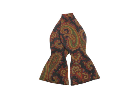 Black Persian Silk Bow Tie - Fine And Dandy
