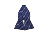Anchors Striped Silk Bow Tie - Fine And Dandy
