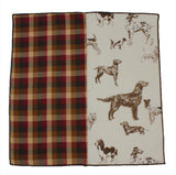 Kennel Club & Check Panelled Pocket Square - Fine And Dandy