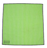 Neon Stripes Cotton Pocket Square - Fine And Dandy