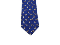 Blue Dapper Dog Silk Tie - Fine And Dandy