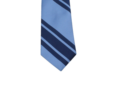 Blue Striped Silk Tie - Fine And Dandy