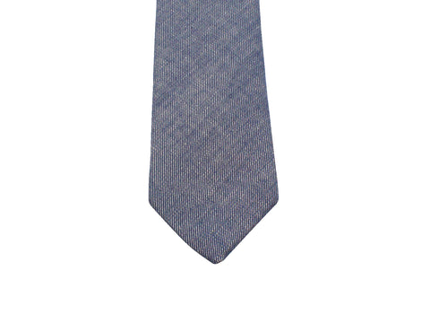 Chambray Linen Tie - Fine And Dandy
